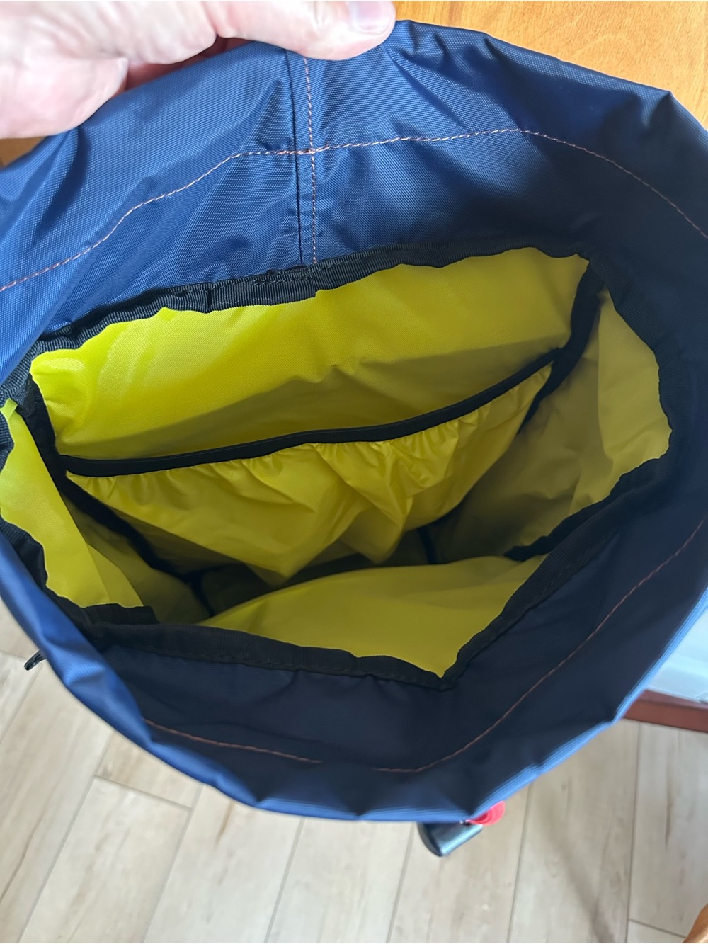 Topo Designs Navy Roll-Top Backpack with Subaru Logo - Picture 2 of 7